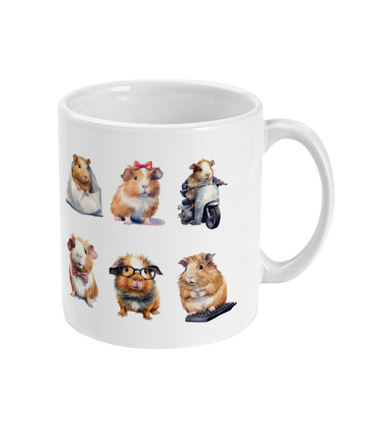 Guinea Pig Mug - Peach and Pine
