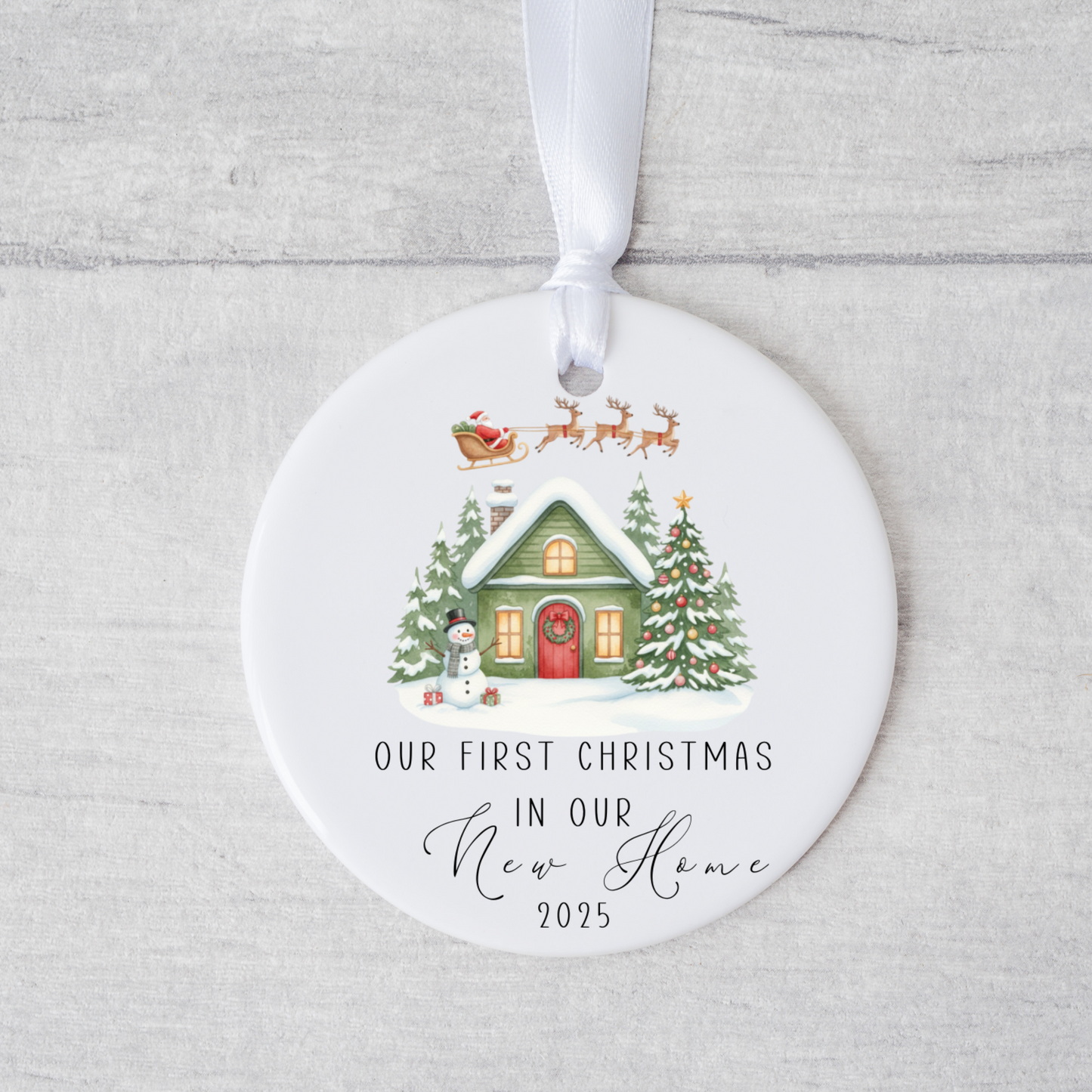 Personalised First Christmas in New Home, New Home Christmas Ornament