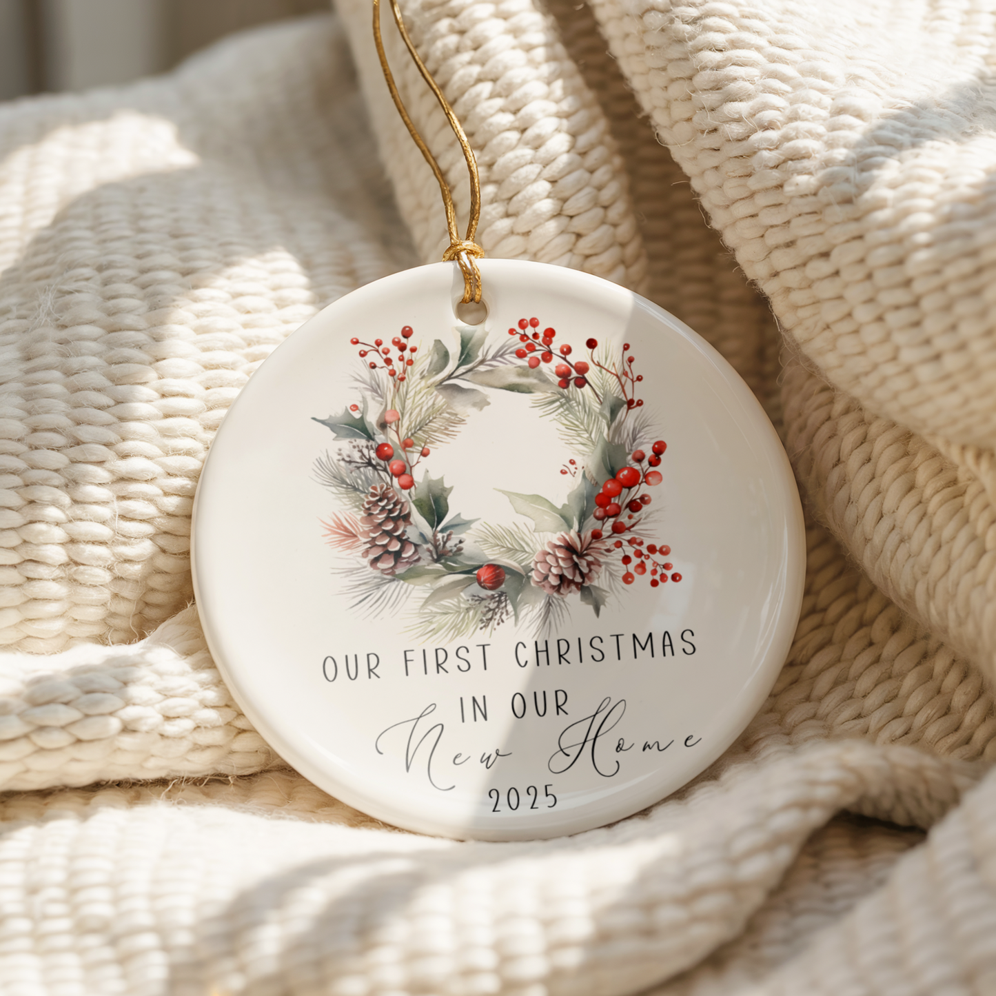 Personalised First Christmas in New Home, New Home Christmas Ornament