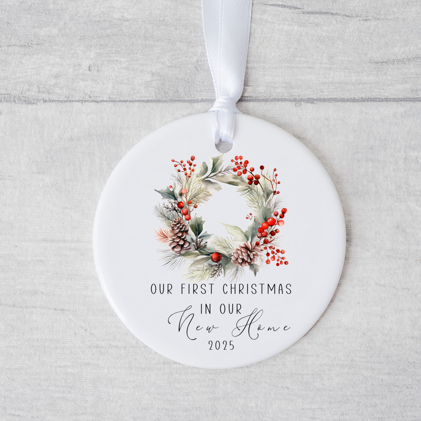 Personalised First Christmas in New Home, New Home Christmas Ornament