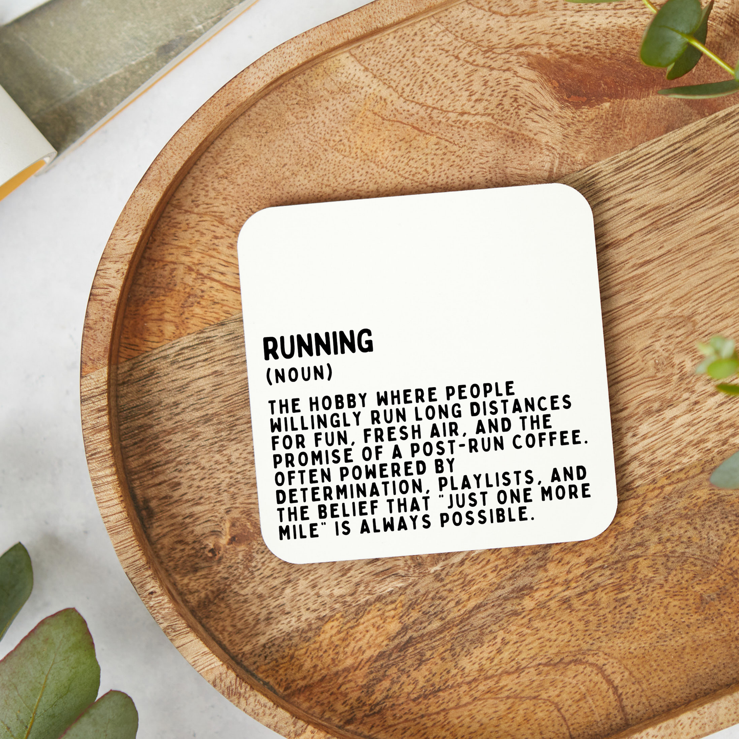Funny Running Coaster, Running Gift, Funny Coaster, Gift for Runner, Rude Funny Coaster
