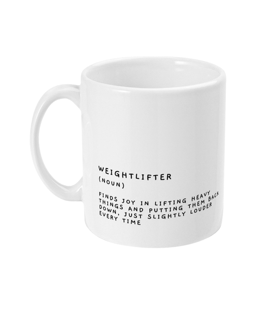 Gym Enthusiast, Weightlifting, Gym Lover Gift, Funny Mug - Peach and Pine