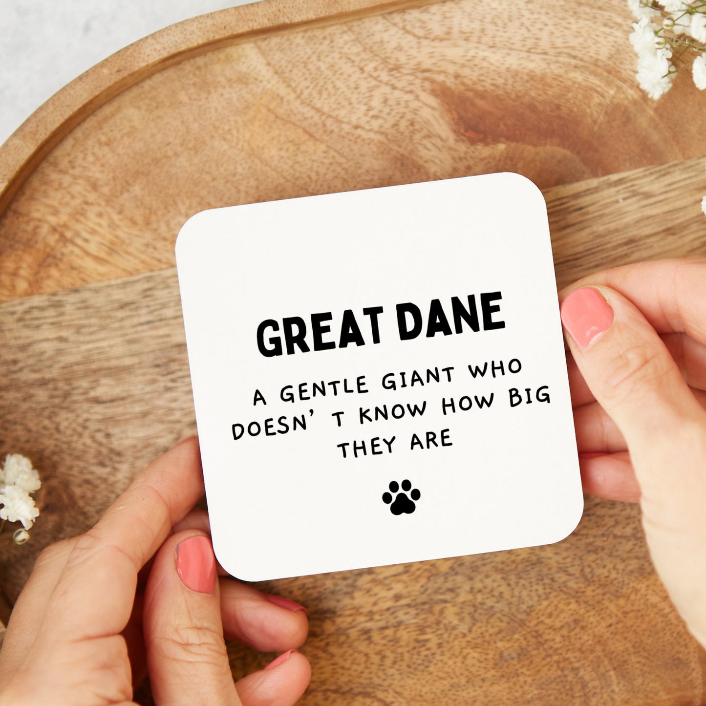 Funny Great Dane Coaster, dog mum Gift, Funny Coaster, Gift for Great Dane lover , Rude Funny Coaster