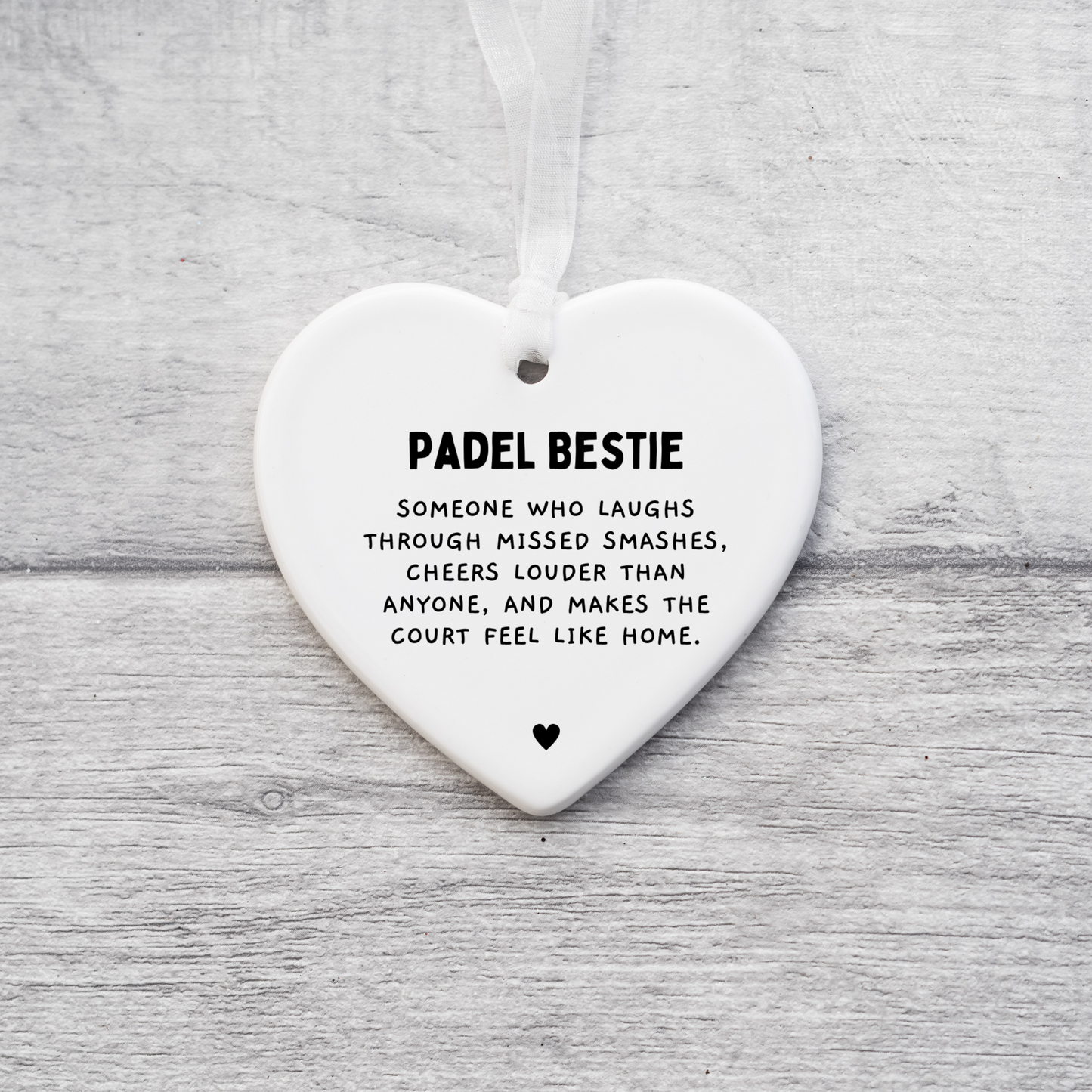 Padel Bestie Definition Gift, Keepsake gift, Ceramic Heart, Padel lover, Padel gift, Friendship gift