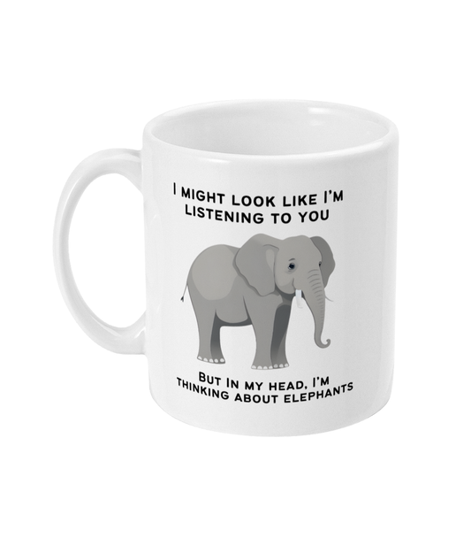 Elephant Gift, Elephant Mug, Funny Elephant Gifts, Animal Lover Gift, Funny Mug - Peach and Pine