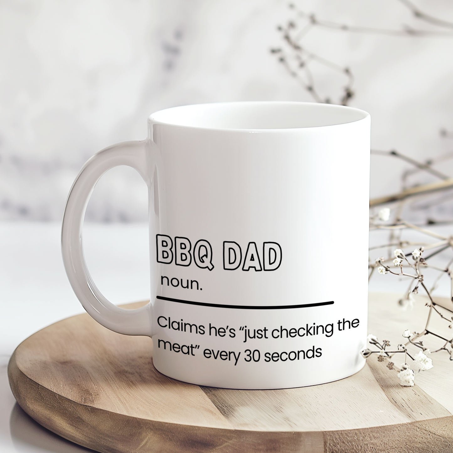 Funny BBQ Dad Mug, BBQ Definition Mug, Grilling Dad Coffee Cup, Father’s Day Gift for BBQ Lover, Barbecue Dad Mug Gift