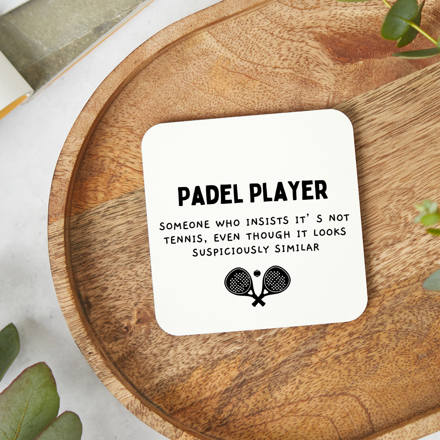 Funny Padel Coaster, Padel Gift, Funny Coaster, Gift for Padel Player, Rude Funny Coaster