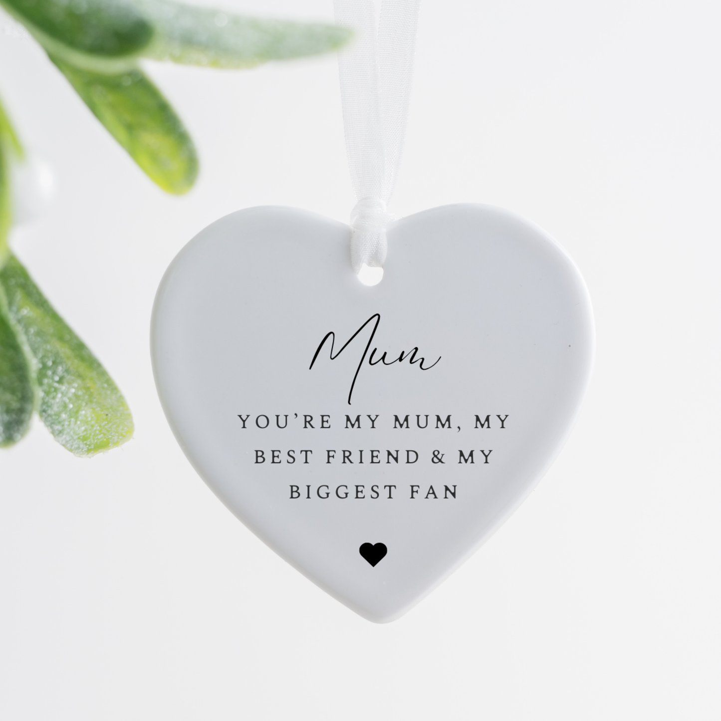 Mum Keepsake Ceramic Ornament, Gift for Mother's Day, Gift Mum Nan Grandma, Heartfelt Ceramic Decoration Keepsake,Thoughtful Gift for Mum
