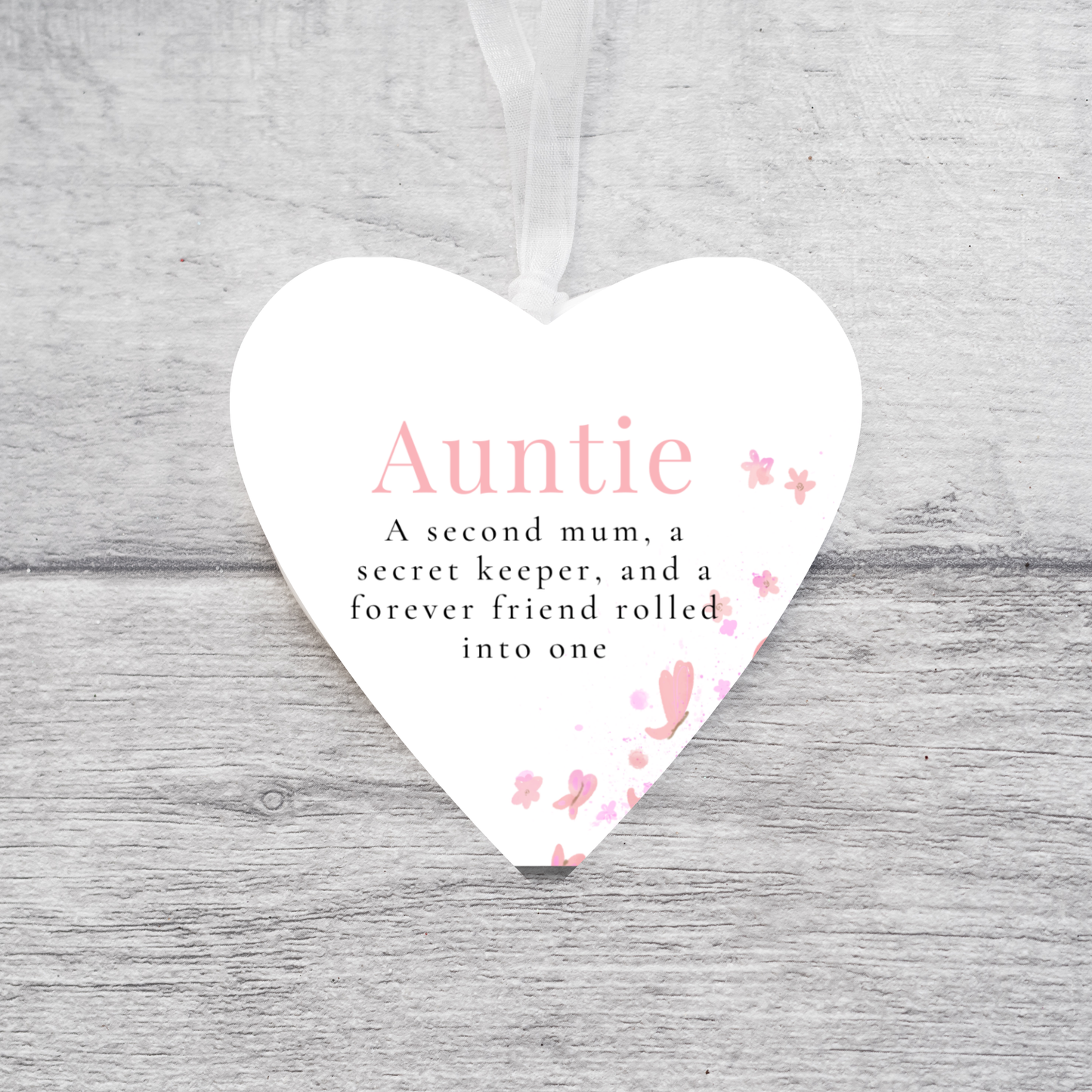 Auntie Gift, Sentiment Auntie Gift, Ceramic Heart, Keepsake gift, Thoughtful Auntie Gift