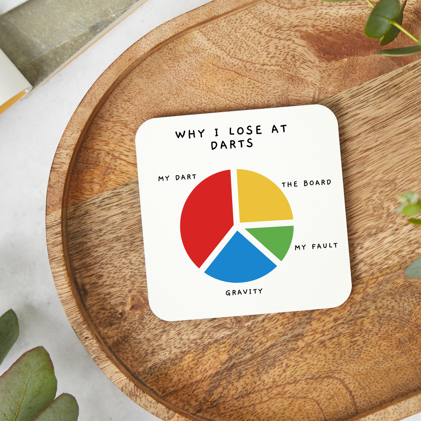 Darts Coaster,Darts Gift,Darts Lover Gift, Gift for Darts Player, Funny Gift