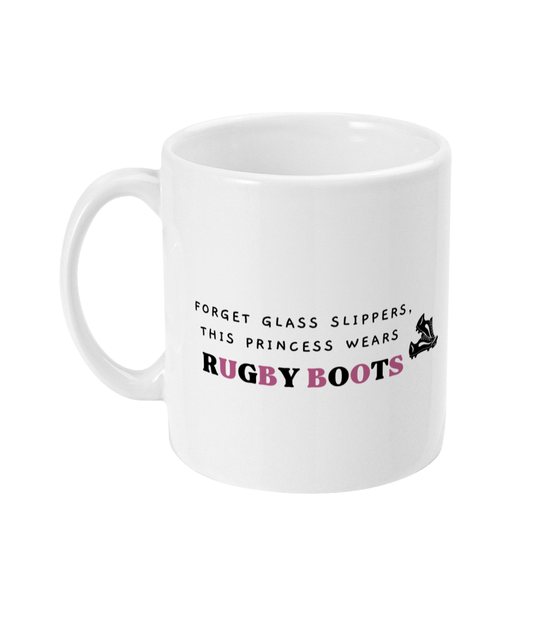 Girl Rugby Mug, Gift for Rugby Princess, Female rugby, Female rugby player gift - Peach and Pine