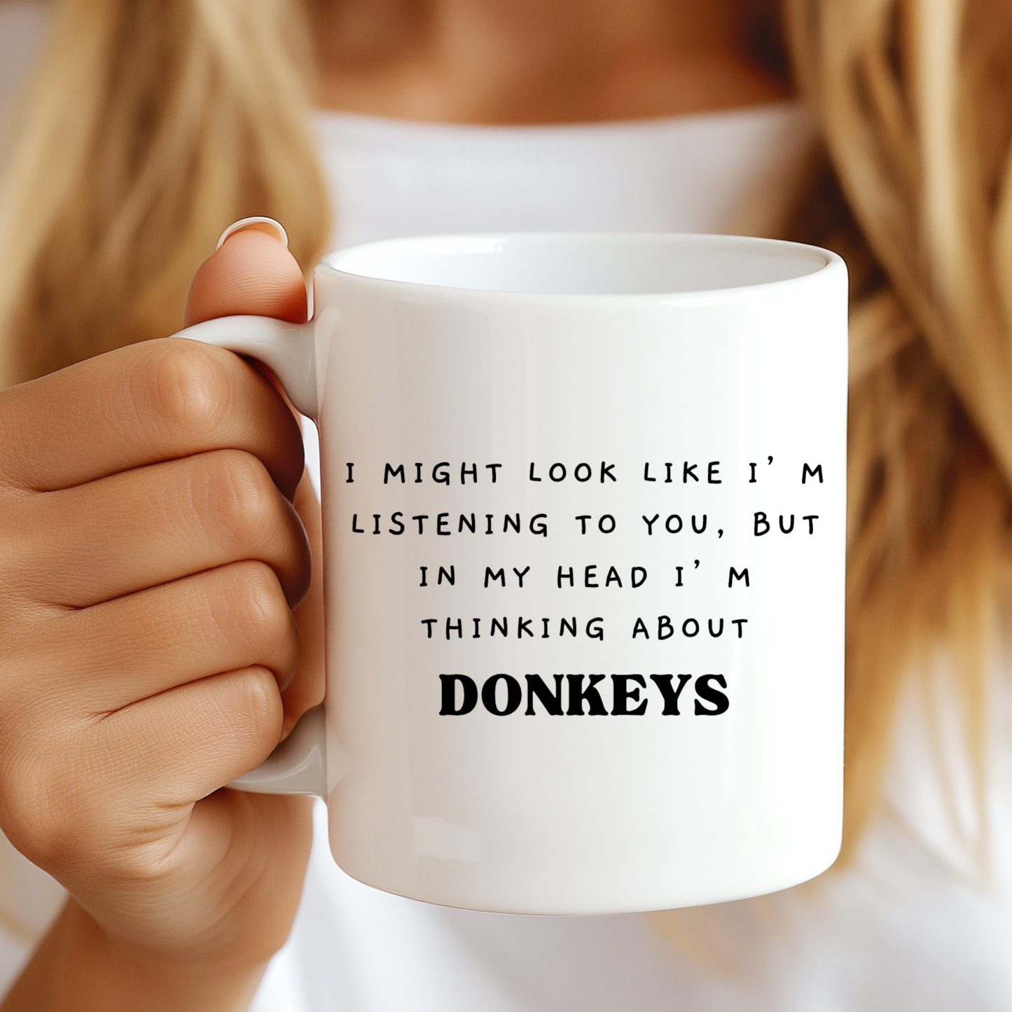 Donkey Mug, Donkey Lover Gifts,Funny Novelty Gift Mug, Donkey Whisper Mug