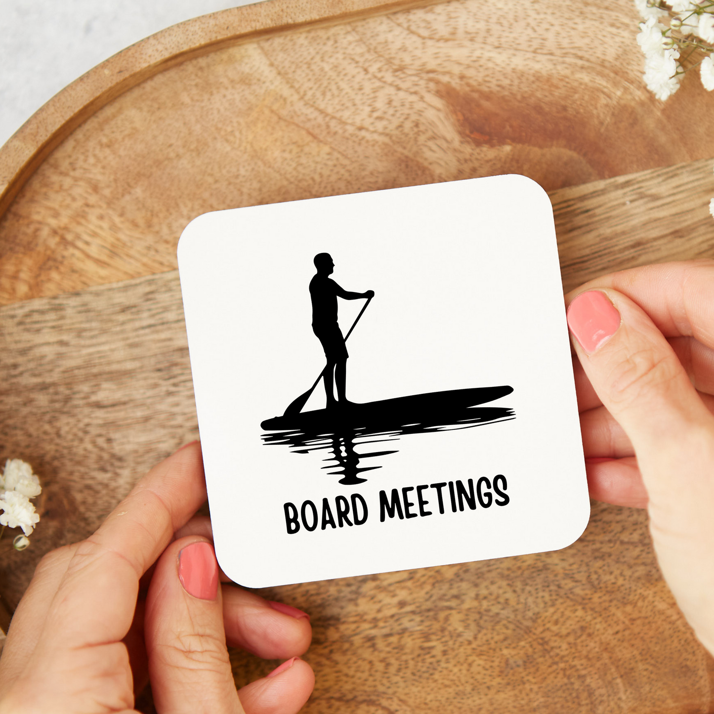 Paddle Board Coaster, Funny Paddle Boarding Coaster, Paddle Boarding Gift