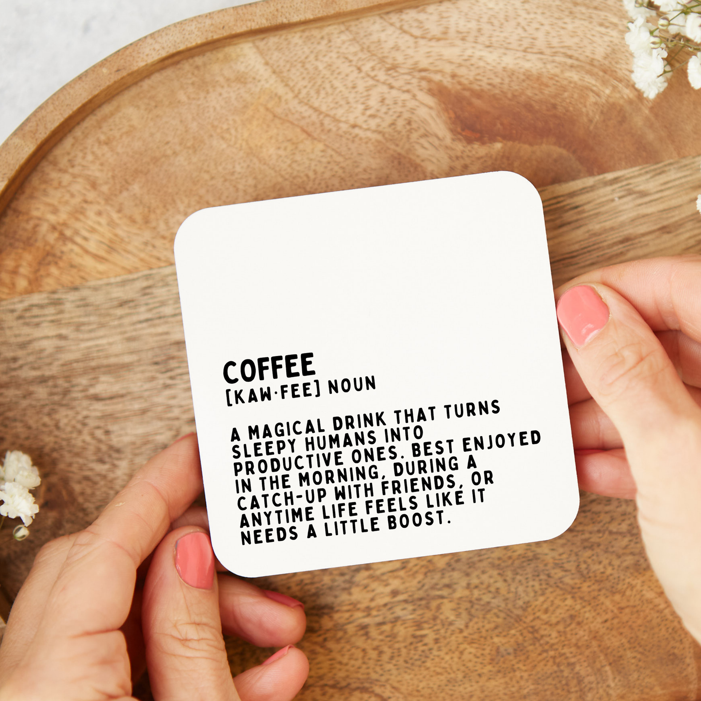 Funny Coffee Coaster, Coffee Gift, Funny Coaster, Gift for Coffee Lover, Rude Funny Coaster