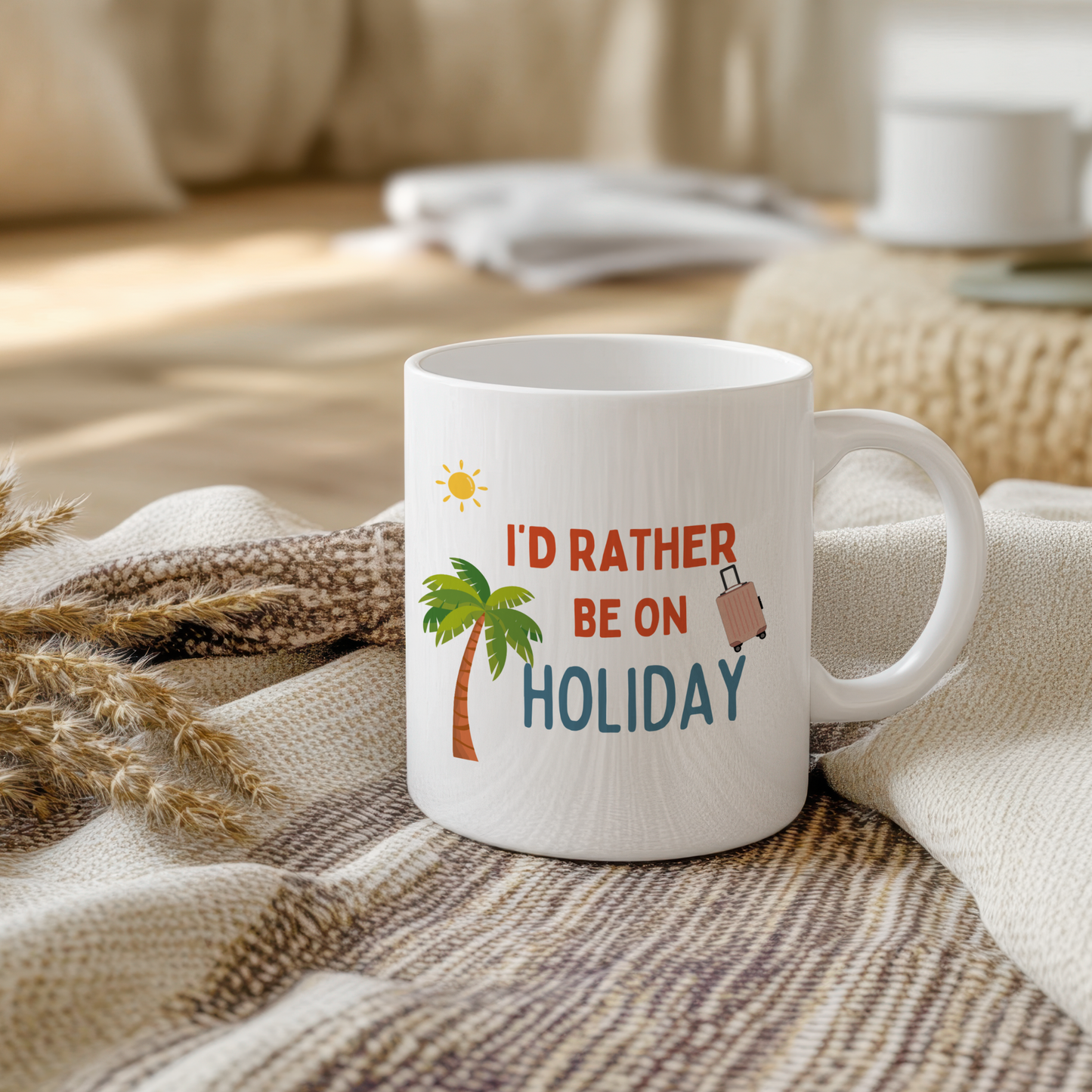 Holiday lover mug, Travel themed gift, Funny Travel present, travelling gifts