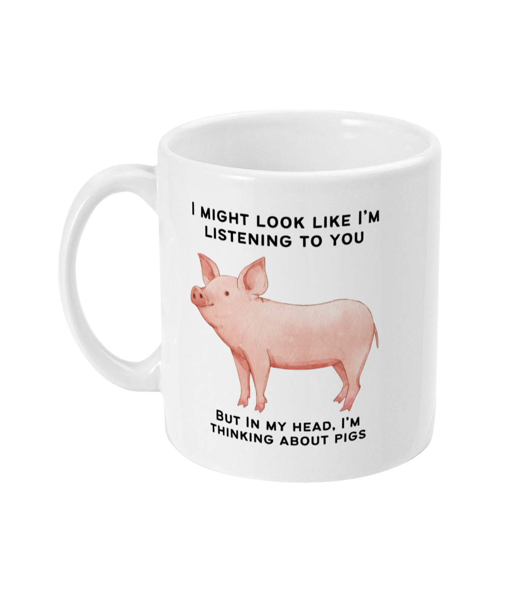 Pig Gift, Pig Mug, Funny Pig Gifts, Pig Lover, Cute Pig - Peach and Pine