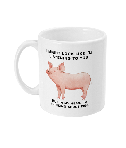 Pig Gift, Pig Mug, Funny Pig Gifts, Pig Lover, Cute Pig - Peach and Pine
