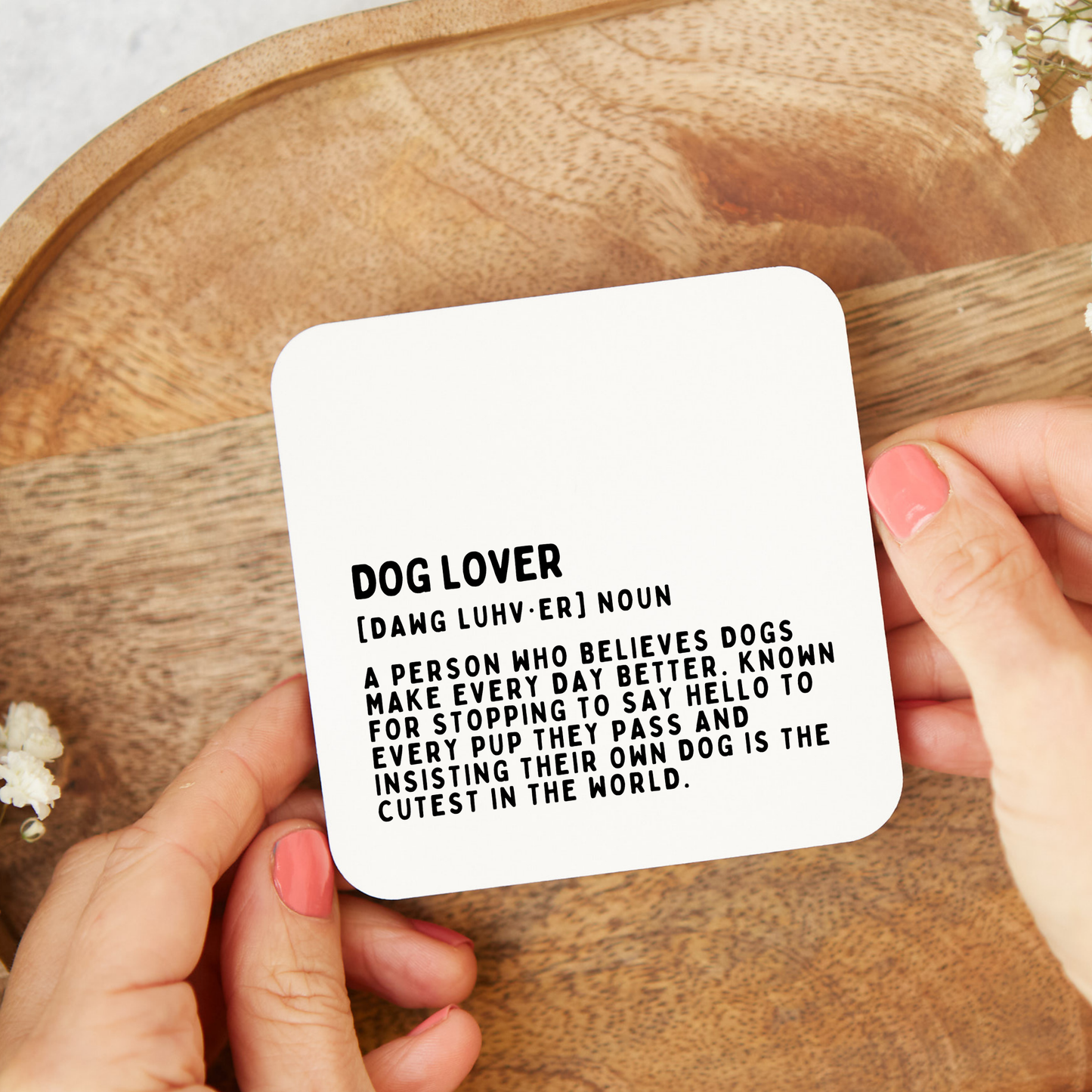 Funny Dog lover Coaster, Dog lover Gift, Funny Coaster, Gift for Dog lover, Rude Funny Coaster