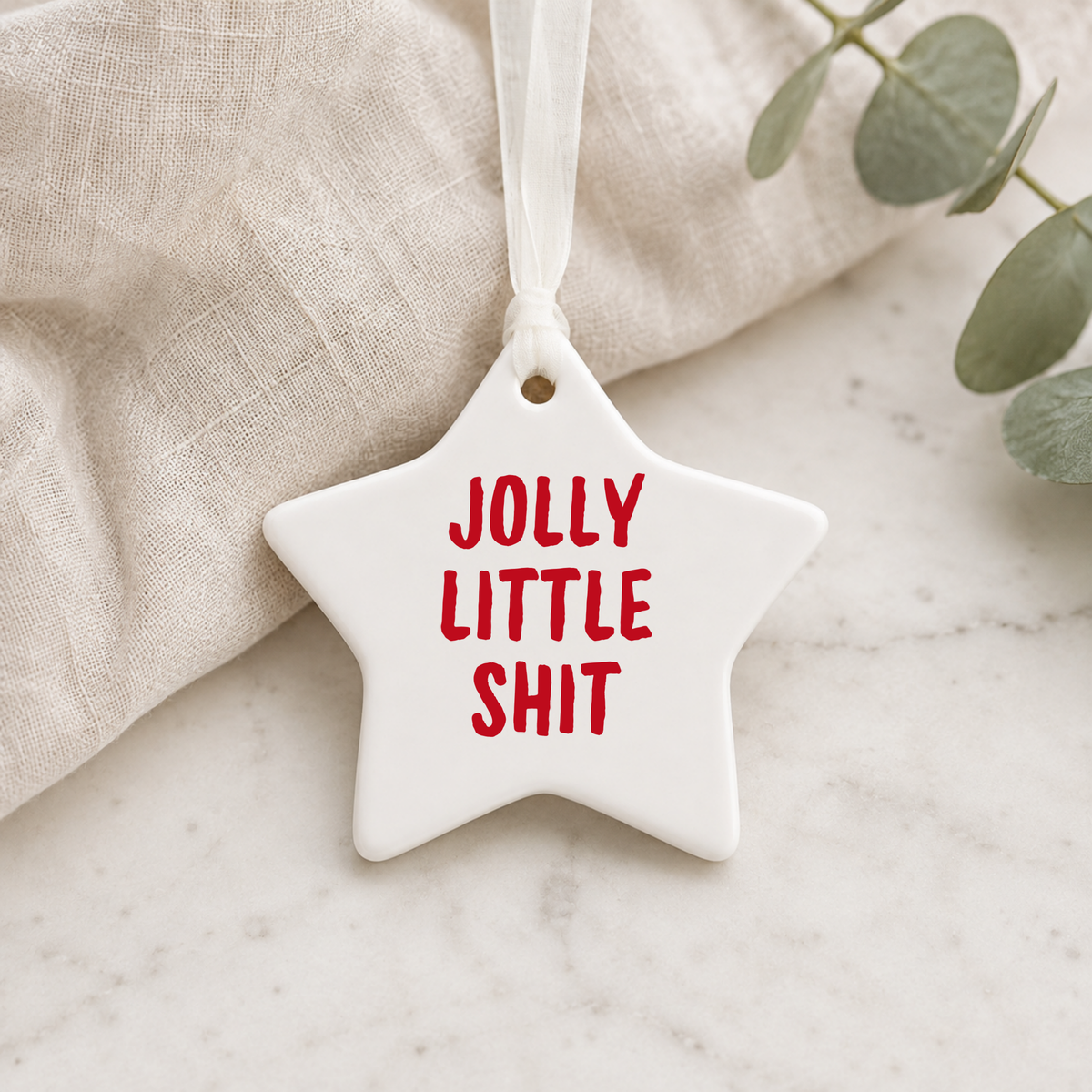 Jolly Little Shit Christmas Tree Decoration