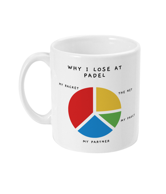 Funny Padel Mug, Padel Gift, Funny Mug, Gift for Padel Player, Rude Funny Mug - Peach and Pine