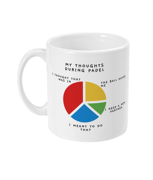 Funny Padel Mug, Padel Gift, Funny Mug, Gift for Padel Player, Rude Funny Mug - Peach and Pine