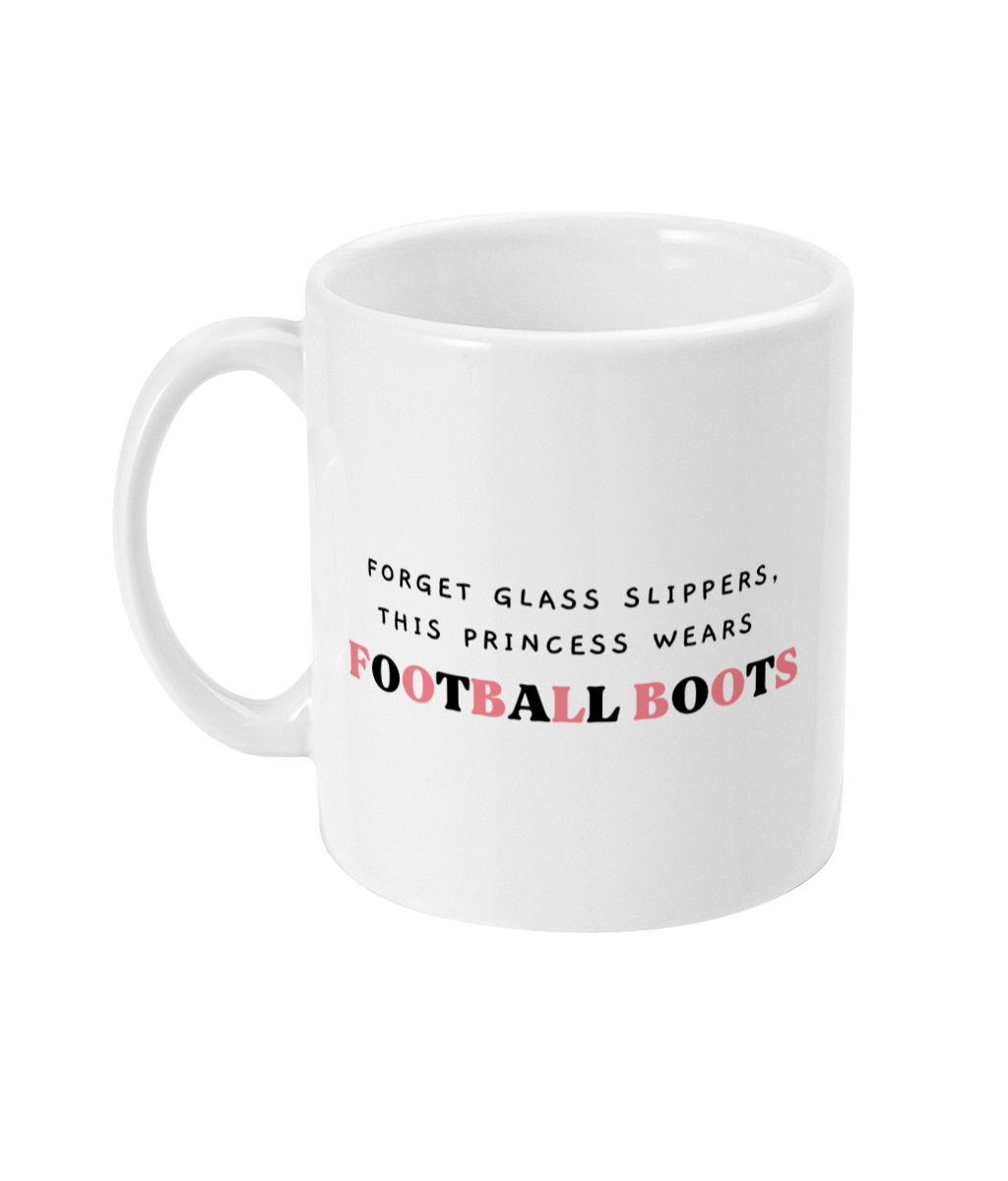 Girl Football Mug, Gift for Football Princess, Female Football, Female Football player gift - Peach and Pine