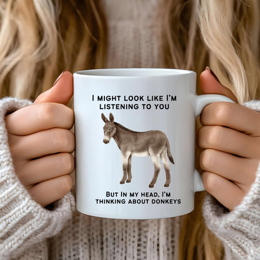 Donkey Mug, Donkey Lover Gifts,Funny Novelty Gift Mug