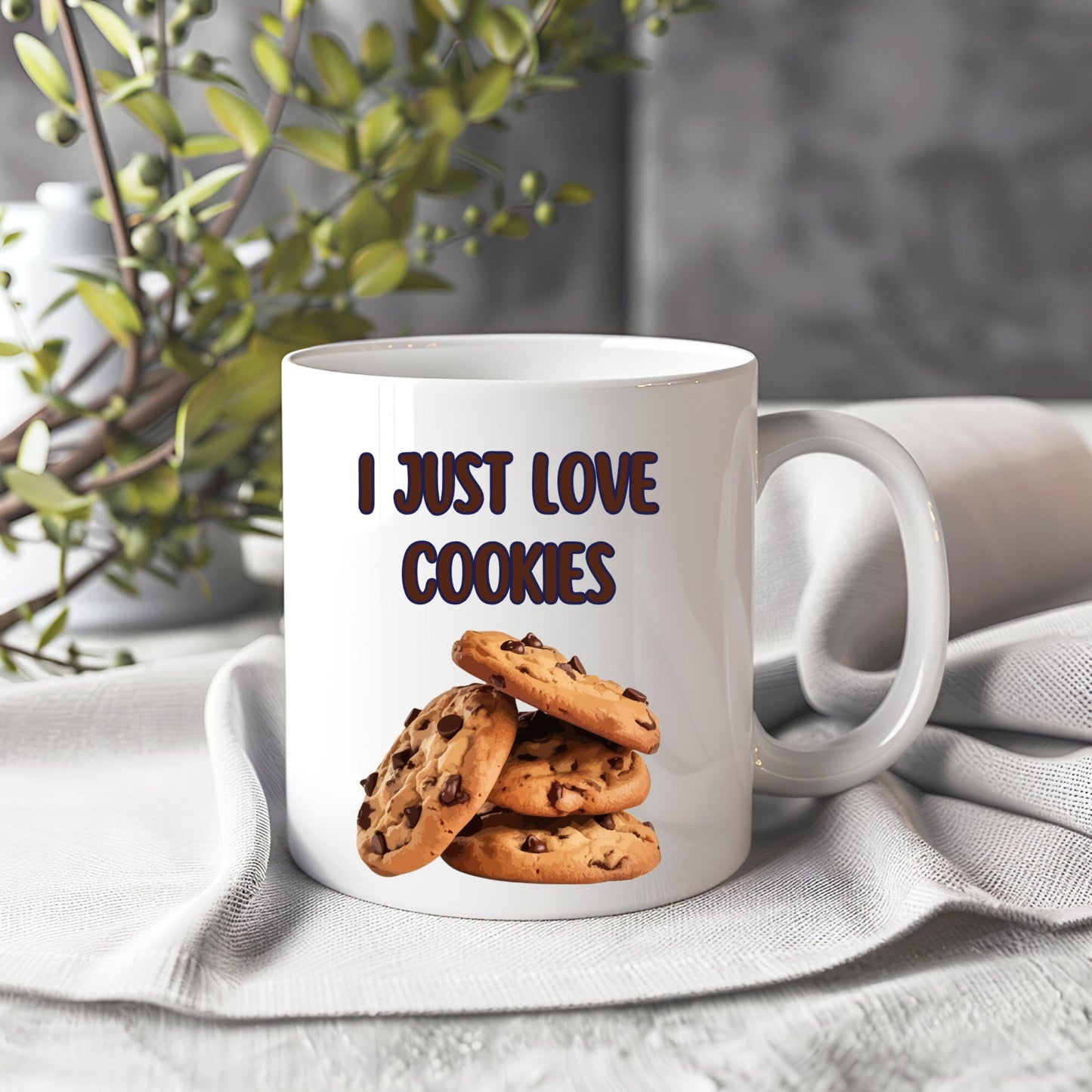 Cookie Mug, I love cookies, Funny Mug, Cookie Lover, Foodie Mug