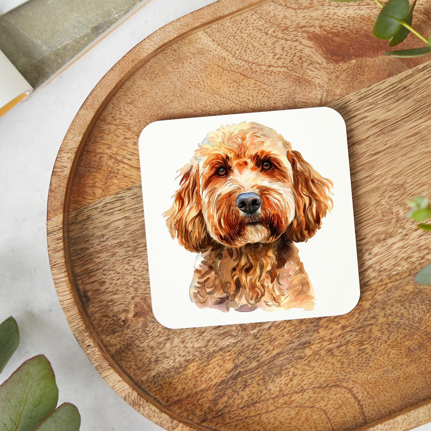 Cockapoo Gift, Cockapoo Coaster, Dog Lover, Cute Coaster, Funny Coaster