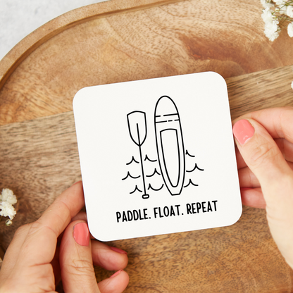 Paddle Board Coaster, Funny Paddle Boarding Coaster, Paddle Boarding Gift