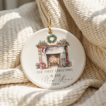 Personalised First Christmas in New Home, New Home Christmas Ornament