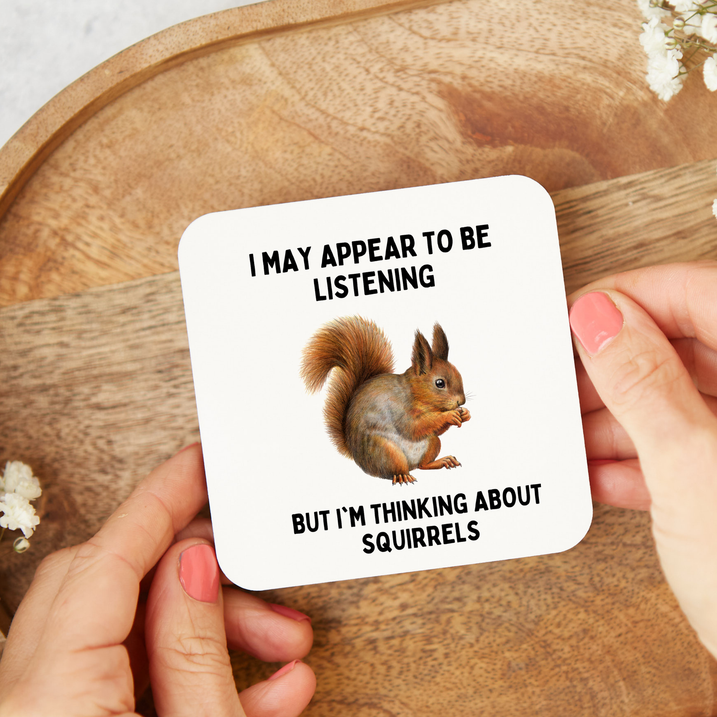 Squirrel coaster, Squirrel Lover Gifts,Funny Novelty Gift coaster, Funny Squirrel coaster