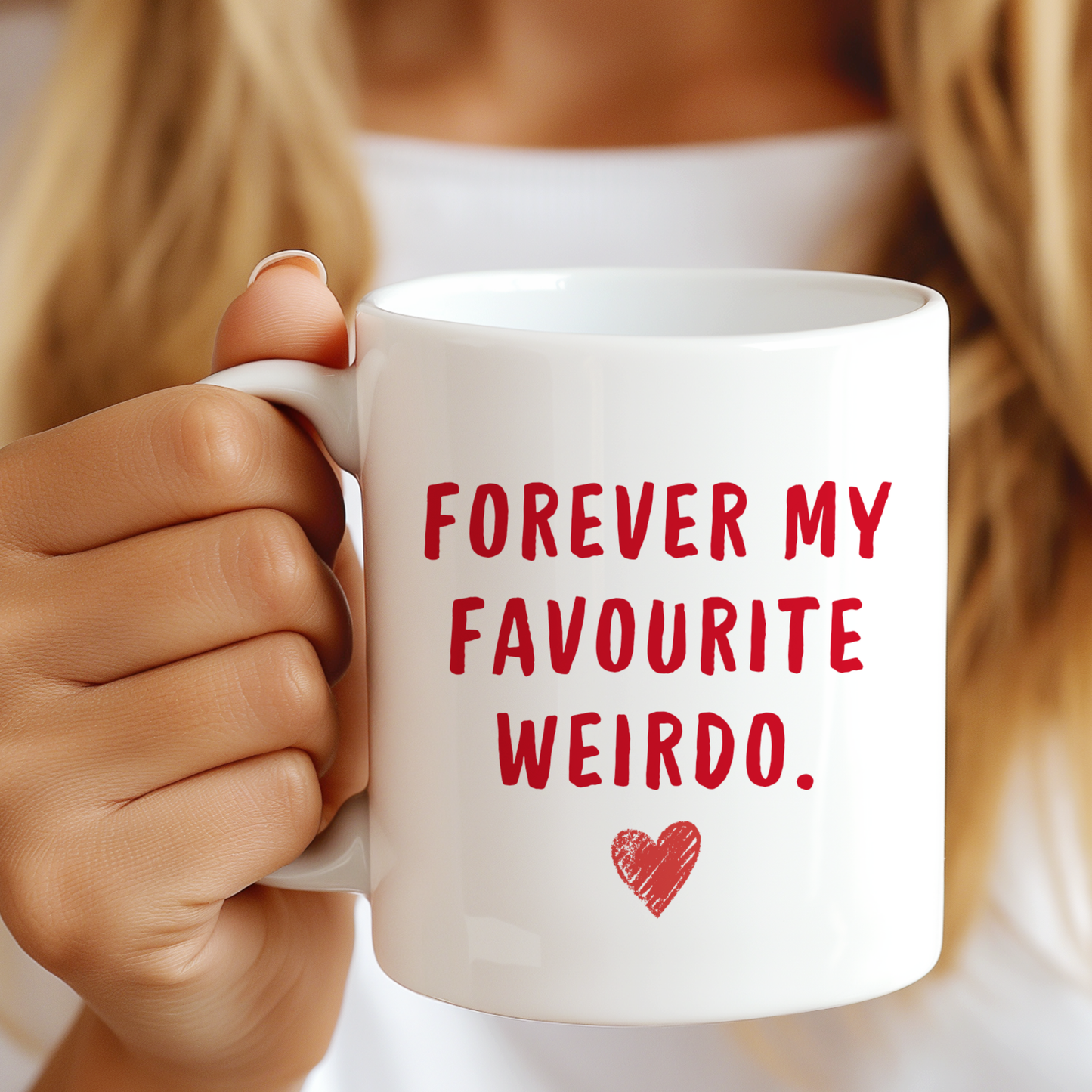 Forever My Favourite Weirdo Mug,Funny Love Mug,Cute Couple Gift, Anniversary Birthday Mug