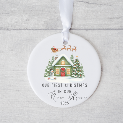 Personalised First Christmas in New Home, New Home Christmas Ornament