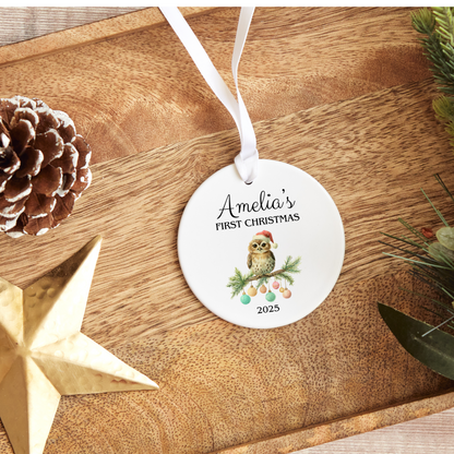 First Christmas Ornament, Baby's First Christmas Ornament, New Baby Ceramic Ornament, Christmas Keepsake (Copy)