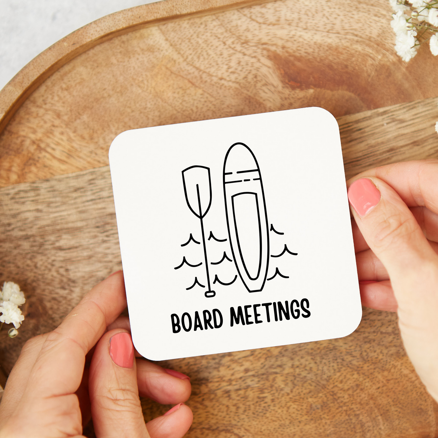 Paddle Board Coaster, Funny Paddle Boarding Coaster, Paddle Boarding Gift