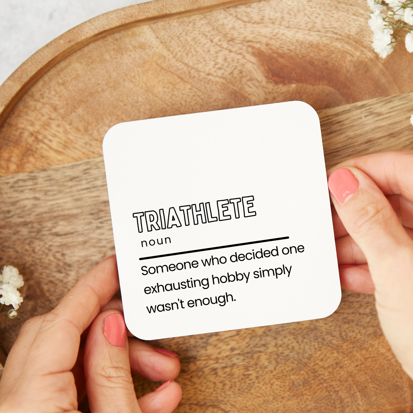Funny Triathlete Definition Coaster