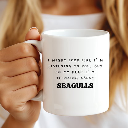 Seagull Mug, Seagull lover gift, seagull mug, seagull gift, Funny Seagulls Mug, Funny gift