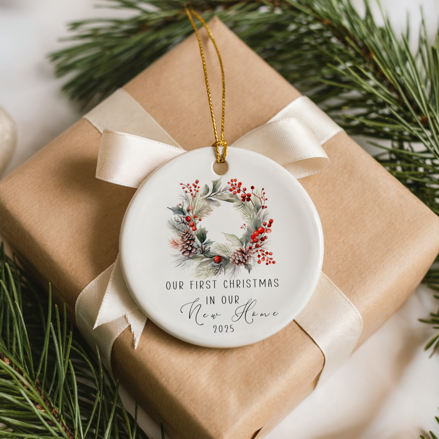 Personalised First Christmas in New Home, New Home Christmas Ornament