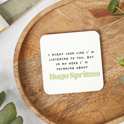Hugo Spritz Coaster, Alcohol Drinks Gift,Stocking Filler, Hugo SpritzLover,Cocktail Gift