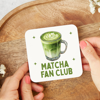 Matcha Coaster, Matcha Drinks Gift,Stocking Filler, Matcha Lover, Personalised gifts,Cocktail Gift