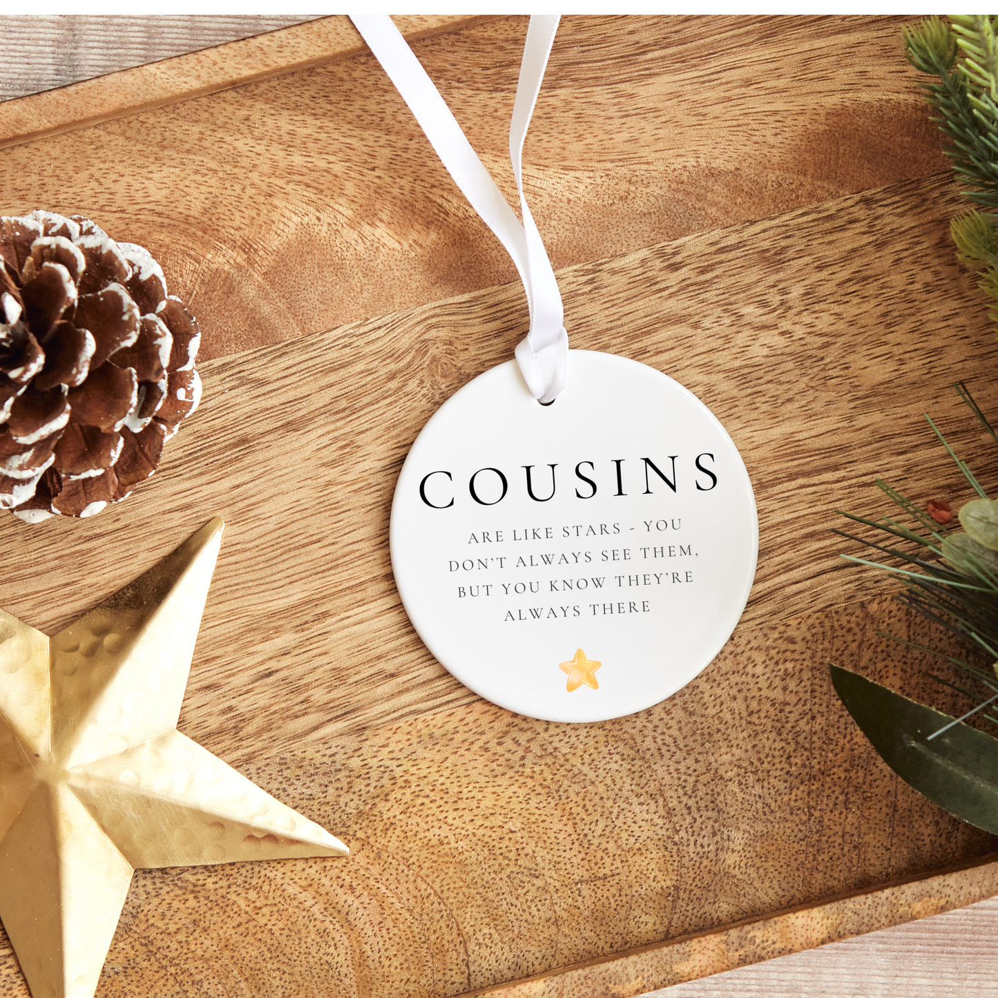 Cousin Gift, Sentiment Cousin Gift, Cousin Ornament