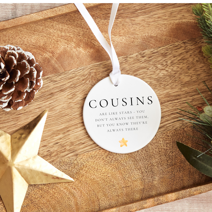 Cousin Gift, Sentiment Cousin Gift, Cousin Ornament
