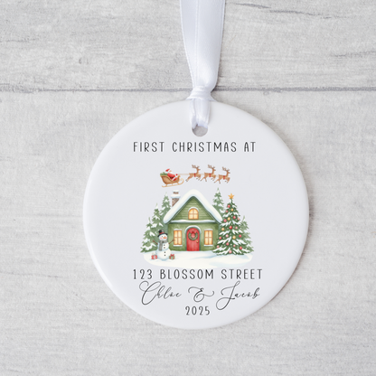 Personalised First Christmas in New Home, New Home Christmas Ornament