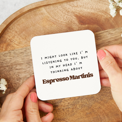 Espresso Martini Coaster, Alcohol Drinks Gift,Stocking Filler, Espresso Martini Lover, gifts,Cocktail Gift (Copy)