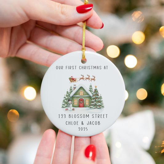Personalised First Christmas in New Home, New Home Christmas Ornament