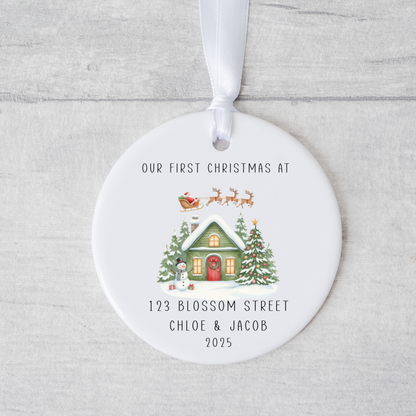 Personalised First Christmas in New Home, New Home Christmas Ornament