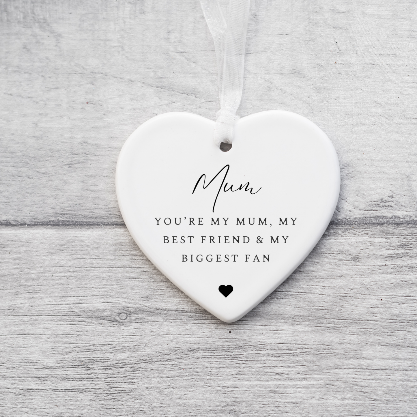 Mum Keepsake Ceramic Ornament, Gift for Mother's Day, Gift Mum Nan Grandma, Heartfelt Ceramic Decoration Keepsake,Thoughtful Gift for Mum