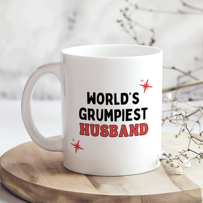 Funny World's grumpiest husband mug, Humorous Husband Gift,Sarcastic Coffee Mug, Birthday Gift for Husband