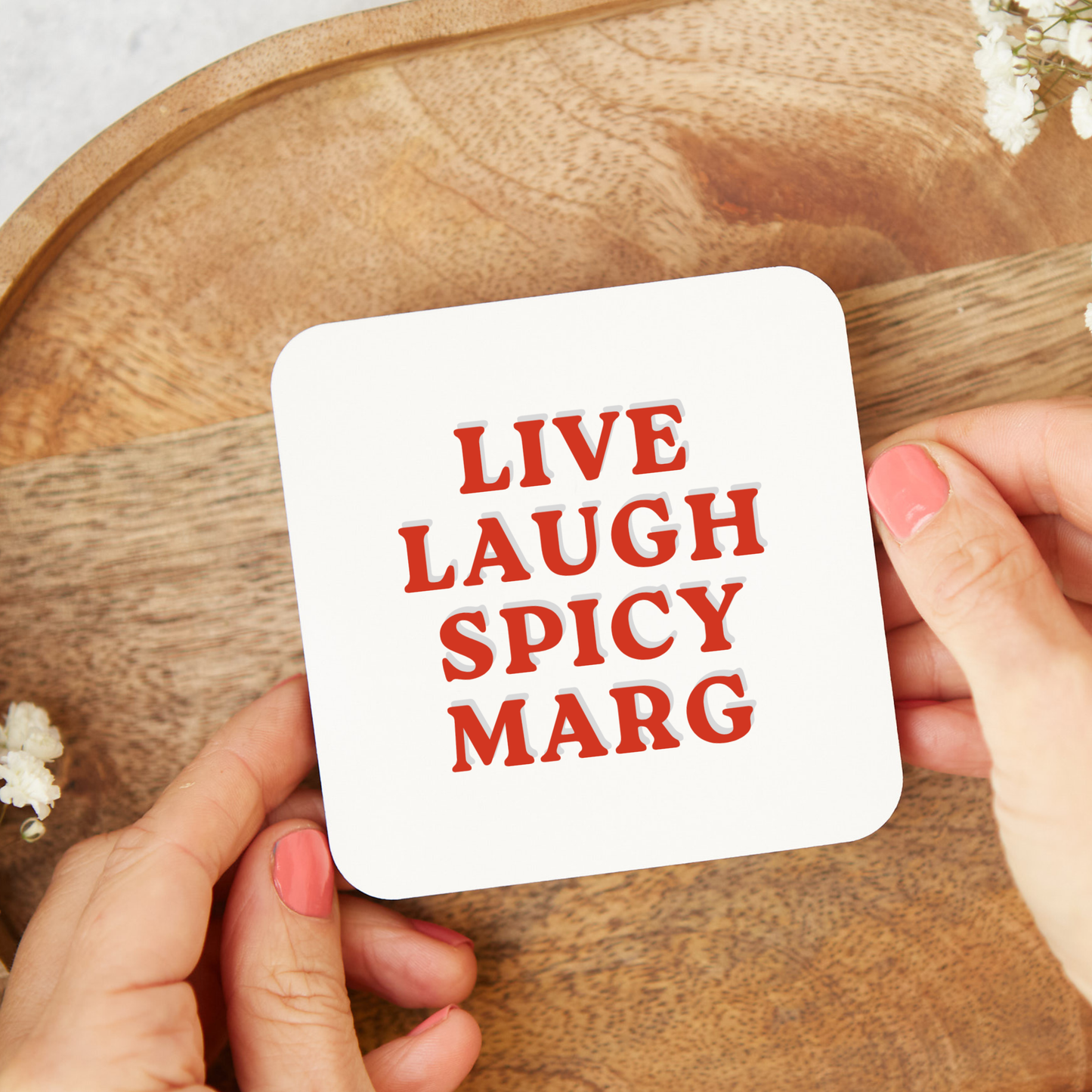 Spicy Marg Coaster, Alcohol Drinks Gift,Spicy Marg Lover, Cocktail Gift